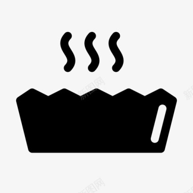 带烟派烤盘烘焙甜点图标图标