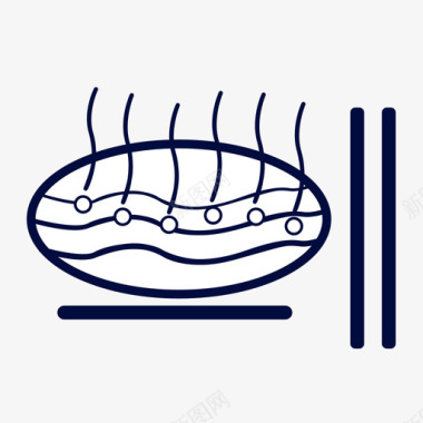 快餐彩页美食图标