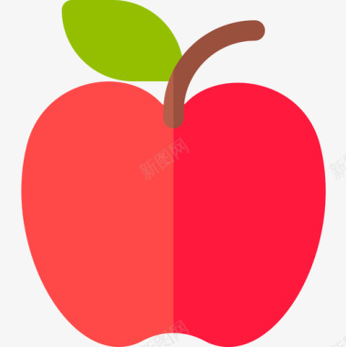 苹果苹果水果和蔬菜16扁平图标图标
