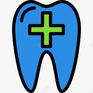 心理咨询图标牙齿牙齿6线形颜色图标图标