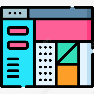网页界面素材界面网页77线颜色图标图标