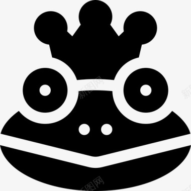 青蛙王子文学9填充图标图标