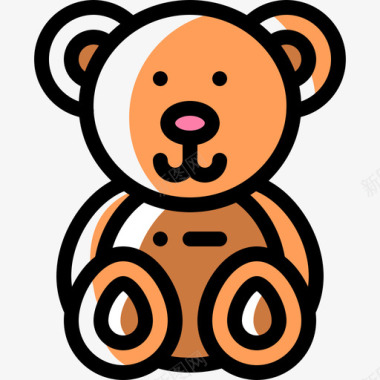 泰迪熊泰迪熊生日60颜色省略图标图标