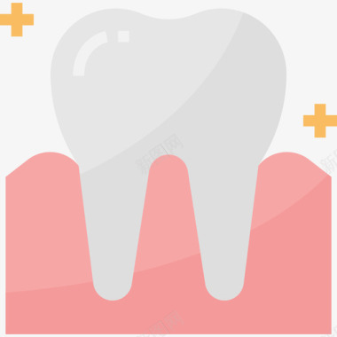 牙齿牙齿矫正牙齿牙齿10扁平图标图标