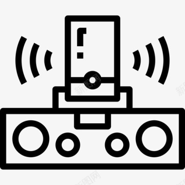 红色小图标基座小工具2线性图标图标