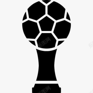 足球奖杯足球运动图标图标