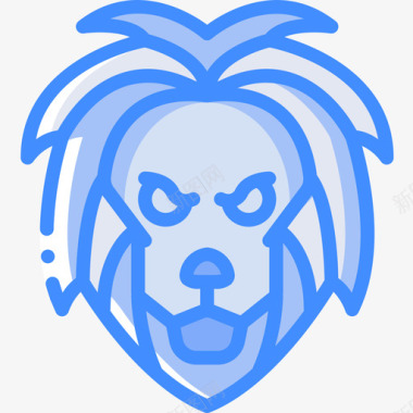 狮子座天文14蓝色图标图标