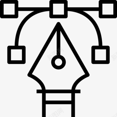 艺术创意摆件艺术与创意线性图标图标