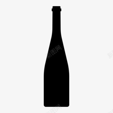 酒瓶饮料葡萄酒图标图标