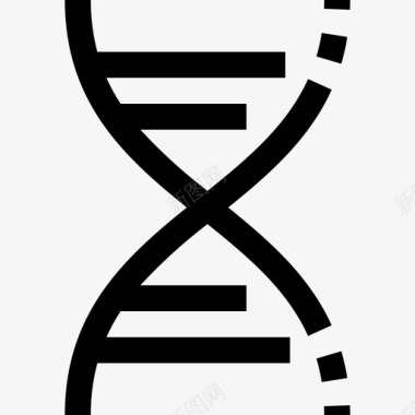 DNA基因链Dna医学85线性图标图标