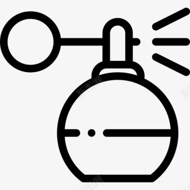 香水香水美发10线性图标图标