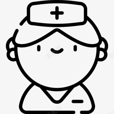 护士护士急救服务7直系图标图标