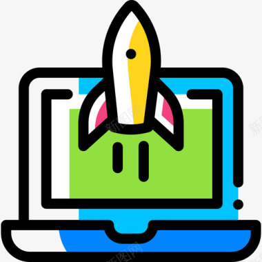 笔记笔记本电脑创业和新业务8颜色省略图标图标