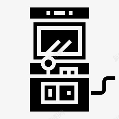 方形复古街机游戏玩家游戏玩家机器图标图标