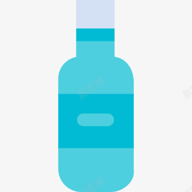 酒瓶家居元素6扁平图标图标