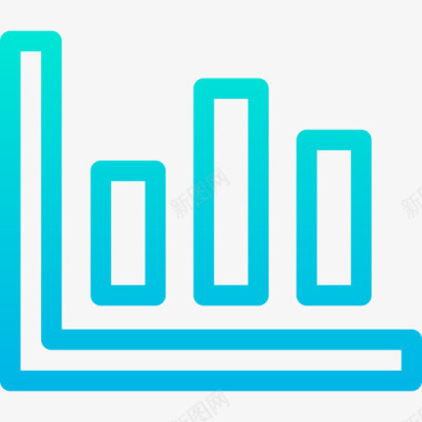柱状柱状图商业241梯度图标图标