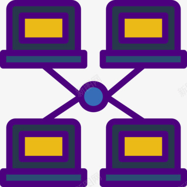 局域网网卡局域网连接线颜色图标图标