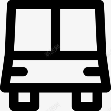 公共汽车导航11直线图标图标