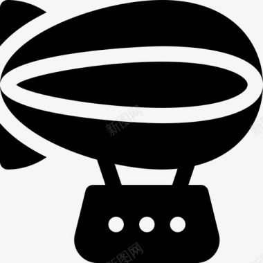 公共交通标识齐柏林飞艇公共交通11号满载图标图标