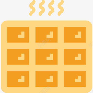 华夫饼华夫饼快餐22无糖图标图标