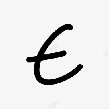 欧元符号硬币信用图标图标