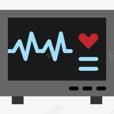 icon心电图心电图45号医院平坦图标图标