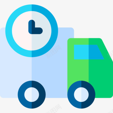 送货箱送货卡车电子商务50扁平图标图标