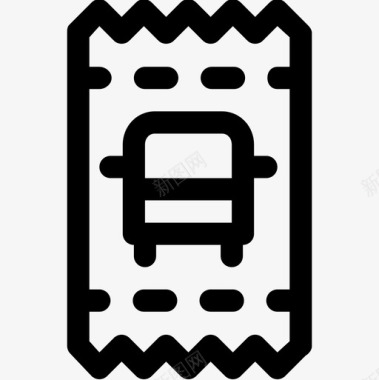 公共交通标识公共汽车票公共交通12直达图标图标