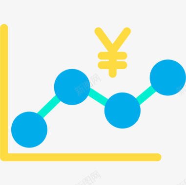 立体折线图折线图业务239持平图标图标