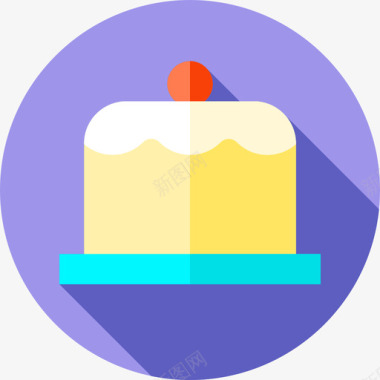 蛋糕图片蛋糕甜点和糖果2个平的图标图标