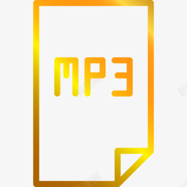 Mp3音乐播放器图标4线性渐变图标