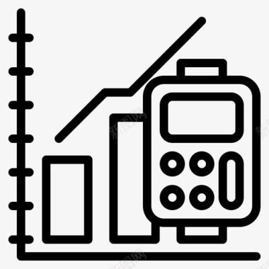 计算器工具计算商业计算器图标图标