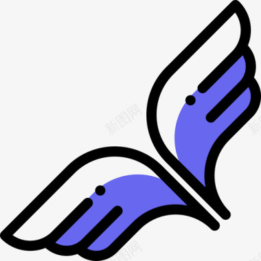 翅膀摇滚6颜色省略图标图标