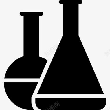 科学竞赛化学锥形烧瓶实验室图标图标