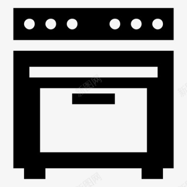 灶具灶具野营炉炊具图标图标