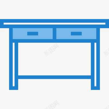 家俱桌子家俱8蓝色图标图标