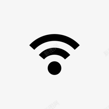 蓝色信号标志低强度wifi信号低强度wifi信号覆盖范围图标图标