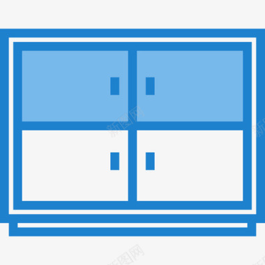 优质橱柜橱柜家俱8蓝色图标图标