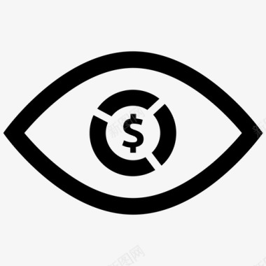 眼睛标志每个印象的成本广告cpm图标图标