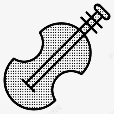 小提琴乐器教育星罗棋布图标图标