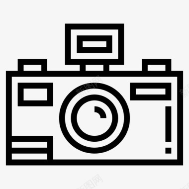 动物园照相机照片摄影图标图标
