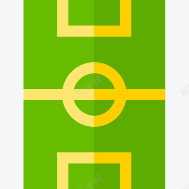 双色足球图标足球场户外活动26平坦图标图标