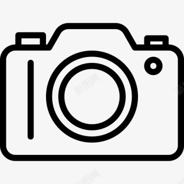 相机标志照相机照片和视频2线性图标图标