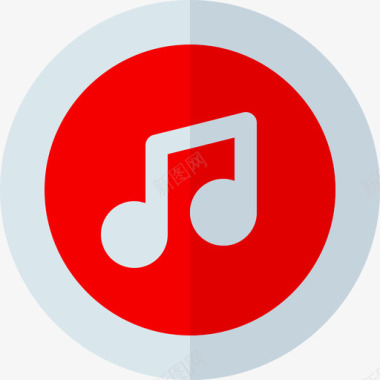 Itunes音乐商店9扁平图标图标