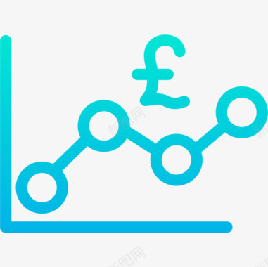 立体折线图折线图业务241梯度图标图标