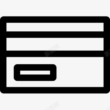 信用卡网页86线性图标图标