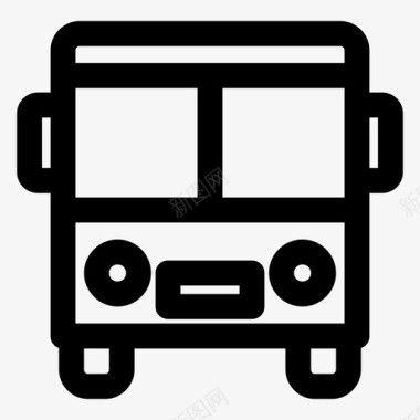 公共汽车交通工具旅游巴士图标图标
