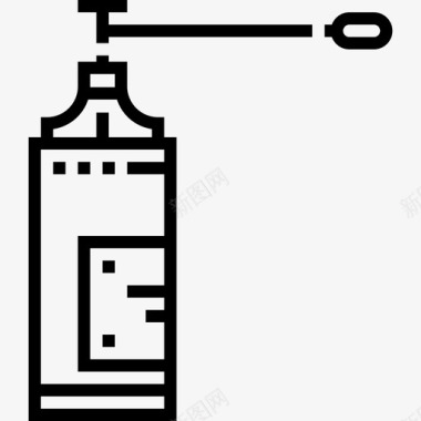 糖浆滴滴耳器药房18线性图标图标