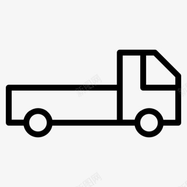 公共交通标识卡车箱子汽车图标图标