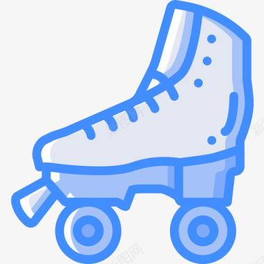 十年溜冰鞋八十年代16蓝色图标图标